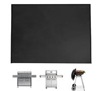 Tapis de protection pour barbecue - Résistant à la chaleur - Antidérapant - Pour cuisiner, griller, terrasse, jardin, feux de camp et événements en plein air - Nettoyage facile