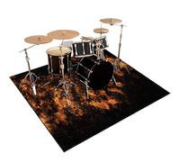 Tapis de Protection pour Batterie électronique, Tapis de Tambour Antidérapant Tapis Batterie Acoustique Professionnel Tapis Insonorisé Anti Vibration Tapis Insonorisant pour Batterie 200 x 160 cm
