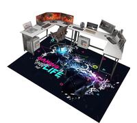Tapis de Protection pour Chaise de Bureau, Tapis Gaming Sol, Tapis sous Chaise Bureaupour parquet, sols durs, Fauteuils de Gaming, Tapis pour Chaise de Bureau, Tapis de Sol Gamer 140 x 160 cm