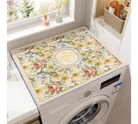 Tapis De Protection Pour Dessus De Lave-Linge,Mat (Color 4,60 x60 cm) | Housse Machine A Laver,Housse Machine A Laver,Multifonction,Plan De Travail,Pour RéFrigéRateur,Cuisine,Salle De Bain,Cover