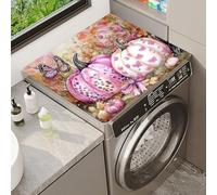 Tapis De Protection Pour Dessus De Machine à Laver AntidéRapant Top Mat Cover Housse De Machine à Laver Pour SèChe-Linge Buanderie RéFrigéRateur Cuisine Salle De Bain Carpets (Color 3,50x50cm)