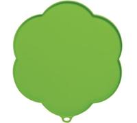 Tapis de protection pour fontaine ou gamelle - Catit - Silicone antidérapant - Forme de fleur - Vert