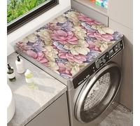 Tapis De Protection Pour Lave-Linge Et SèChe-Linge Mandala De BohèMe Tapis AntidéRapant Anti-PoussièRe Pour Machine à Laver Laveuse RéFrigéRateur Cuisine Buanderie Cover Mat (Color 5,60 x50 cm)