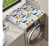 Tapis De Protection Pour Laveuse Ou SéCheuse Arc-En-Ciel Cheval Fleur ThèMe Animal Top Cover Mat ProtèGe Machine AntidéRapant Lave Linge Pour Machine RéFrigéRateur Cuisine (Color 2,50x60cm)