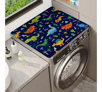 Tapis De Protection Pour Laveuse Ou SéCheuse Arc-En-Ciel Cheval Fleur ThèMe Animal Top Cover Mat ProtèGe Machine AntidéRapant Lave Linge Pour Machine RéFrigéRateur Cuisine (Color 7,60x60cm)