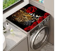 Tapis De Protection Pour Laveuse Ou SéCheuse Arc-En-Ciel Cheval Fleur ThèMe Animal Top Cover Mat ProtèGe Machine AntidéRapant Lave Linge Pour Machine RéFrigéRateur Cuisine (Color 1,40x50cm)