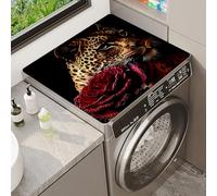 Tapis De Protection Pour Laveuse Ou SéCheuse Arc-En-Ciel Cheval Fleur ThèMe Animal Top Cover Mat ProtèGe Machine AntidéRapant Lave Linge Pour Machine RéFrigéRateur Cuisine (Color 9,40x50cm)