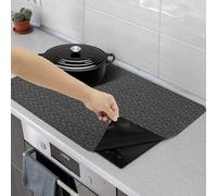 Tapis de protection pour plaque à induction - 52 x 78 cm - En silicone - Grand tapis d'isolation thermique à induction - Friteuse à air chaud - Ligne