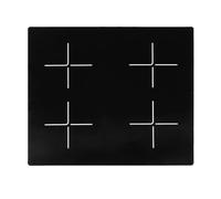 Tapis de protection pour plaque à induction, 53 x 62 cm, grand tapis de protection antidérapant, résistant aux hautes températures, pour cuisinière à induction, friteuse à air chaud, four (style 1)