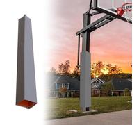 Tapis de protection pour poteau de basket-ball extérieur - Rembourrage de colonne de 122 cm de haut pour garage et sous-sol, enveloppe toutes saisons pour la sécurité du stationnement