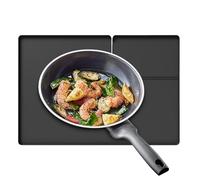 Tapis de Protection Pour Sécheuse - Avec Trou De Capture Peluches Protecteur Top Laveuse Sécheuse,66x46cm Silicone Antidérapant Gardes Linge Pour Table Repassage Espace Travail - pour Évier Buanderie