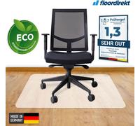 Tapis de protection pour sols durs en polypropylène 80 x 120 cm rectangulaire semi-transparent
