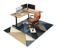 Tapis de Protection pour Sols Durs, Tapis de Chaise Gaming, Tapis de Sous-Chaise de Bureau, Tapis de Sol Bureau Tissu, Tapis Protège-Sol 60 x 70 cm, Tapis de Chaise de Bureau pour Sol en Bois Dur