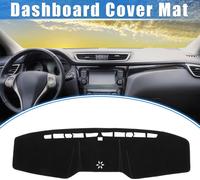 Tapis De Protection Pour Tableau De Bord De Voiture Compatible pour Ford pour Mustang 2015-2022, En Polyester Protecteur Pour Console Centrale, Intérieur De Tableau De Bord Noir