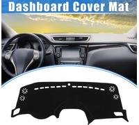 Tapis De Protection Pour Tableau De Bord De Voiture Compatible pour Jeep Renegade 2015-2022, En Polyester Noir, Pour Console Centrale, Intérieur De Tableau De Bord.