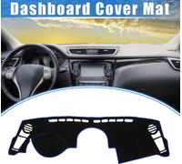 Tapis De Protection Pour Tableau De Bord De Voiture Compatible pour Kia Soul 2010-2019, En Polyester Protecteur Pour Console Centrale, Intérieur De Tableau De Bord Ligne bleue