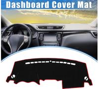 Tapis De Protection Pour Tableau De Bord De Voiture Compatible pour Kia Sportage 2011-2015, En Polyester Protecteur Pour Console Centrale, Intérieur De Tableau De Bord. Ligne rouge