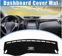 Tapis De Protection Pour Tableau De Bord De Voiture Compatible pour Mercedes Benz Glc 2016-2022, En Polyester Noir, Pour Console Centrale, Intérieur De Tableau De Bord.