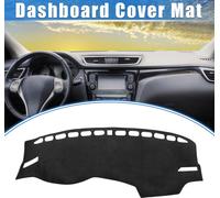 Tapis De Protection Pour Tableau De Bord De Voiture Compatible Pour Vw Jetta 2019-2023, En Flanelle Noire Pour Console Centrale, Intérieur De Tableau De Bord