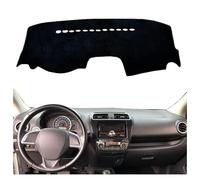 Tapis de Protection pour Tableau de Bord de Voiture, pour Mitsubishi Attrage Space Star 2012-présent, Tapis de Tableau de Bord, Protection pour Tableau de Bord (Noir, Conduite à Gauche)
