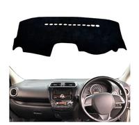 Tapis de Protection pour Tableau de Bord de Voiture, pour Mitsubishi Attrage Space Star 2012-présent, Tapis de Tableau de Bord, Protection pour Tableau de Bord (Noir, Conduite à Droite)