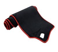 Tapis de Protection pour Tableau de Bord de Voiture, pour X3 G01 2018 2019 2020 Tapis antidérapant Protection Solaire Tapis de Sol (Bordure Rouge en Flanelle)