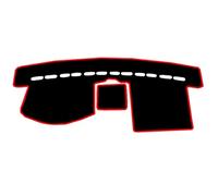 Tapis De Protection pour Volkswagen VW Touran 2003-2010 2011 2012 2013 2014 2015 2016, Revêtement Antidérapant Protection Thermique Dashboard Auto Voiture Tapis Tableau,Left Hand Drive-Red