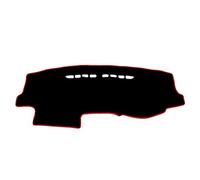 Tapis De Protection pour VW Golf 6 MK6 2010-2012 (US Model), Revêtement Antidérapant Protection Thermique Dashboard Auto Voiture Tapis Tableau,Right Hand Drive-Red