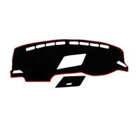 Tapis De Protection pour VW Tiguan 2016 2017 2018 2019 2020 2021 2022 2023, Revêtement Antidérapant Protection Thermique Dashboard Auto Voiture Tapis Tableau,Right Hand Drive-Red