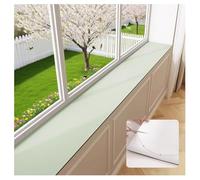 Tapis de protection rebord fenêtre, tapis terre diatomées découpable, antidérapant, coussin absorbant étroit, protecteur siège anti-rayures for baies vitrées, balcons cuisine(Green,180x15cm(71x6in))