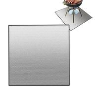 Tapis de protection sous le grill pour barbecue d'extérieur, tapis ignifuge, résistant à la chaleur et à l'usure, imperméable, stable, 101,6 x 101,6 cm, pour barbecue et terrasse