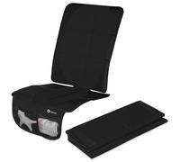 Lionelo Tapis de protection siège-auto Sikker – Antidérapant, Imperméable, 2 poches – Black Carbon