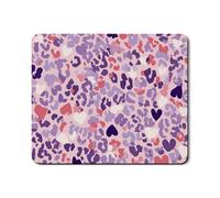 Tapis de protection supérieur pour machine à laver et sèche-linge à motif cœur, imprimé léopard coloré, joli tapis en caoutchouc antidérapant et imperméable pour buanderie, 50,8 x 61 cm