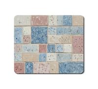 Tapis de protection supérieur pour machine à laver et sèche-linge en patchwork, mosaïque colorée en caoutchouc, antidérapant, imperméable, pour buanderie, 50,8 x 61 cm