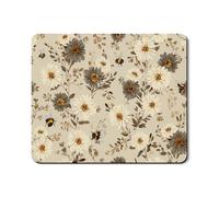 Tapis de protection supérieur pour machine à laver et sèche-linge motif abeille - Vintage Nature - Caoutchouc rustique antidérapant - Imperméable - Pour buanderie - 50,8 x 61 cm