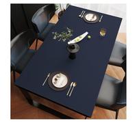 Tapis de Protection Table en Simili Cuir, Nappe Anti Tache en Cuir, Imperméable, Antidérapante, Grande Taille Nappe de Table à Manger, Nappe pour Table Basse de Salon, Facile à Nettoyer(90×160cm,Dark