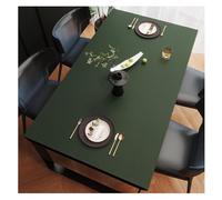 Tapis de Protection Table en Simili Cuir, Nappe Anti Tache en Cuir, Imperméable, Antidérapante, Grande Taille Nappe de Table à Manger, Nappe pour Table Basse de Salon, Facile à Nettoyer(70×140cm,Dark