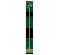 Tapis de putting de golf intérieur | Entraînement avec dossier sans glissement Grande pratique verte pour le ministère de l'Intérieur Utilisation du polyester Lavable Débutants Femmes Golfeurs
