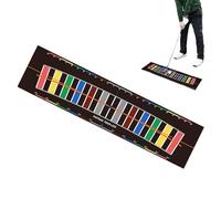 Tapis de putting pour l'entraînement en intérieur - Simulateur de golf pour la maison - Aide à l'entraînement avec simulateur d'alignement pour la pratique pour les hommes, les papas sur la terrasse