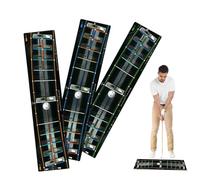 Tapis de Putting | Tapis d'entraînement 3 pièces pour Piste de Putter - Aide à l'entraînement au Golf pour Golfeur débutant, et Femme, Exercice intérieur et extérieur