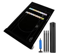 Tapis De Puzzle, Rangement Puzzle Pour Jusqu'À 1500 Pièces, Tapis De Puzzle Rouleau Feutre Portable Pour Adultes Et Enfants Avec Pompe À Air, Velcro Et Sac De Rangement, 26 X 46 Pouces