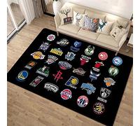 Tapis de Quartier, Tapis Essentiel pour Les Amateurs de Basket-Ball de la NBA, Tapis pour garçons Filles Enfants Chambre bébé 100 * 160cm