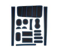 Tapis de rainure de Porte antidérapant pour Fiat, pour Panda 2021 2022 2023, Tapis de Fente de Porte en Caoutchouc, Accessoires d'intérieur MTVTFECEWG(Blue)