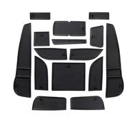 Tapis De Rainure De Porte pour MG HS EHS EV HS PHEV 2018 2019 2020 2021 2022 2023 Tapis Antidérapant Voiture Tampons Fente Porte en Caoutchouc(Black)