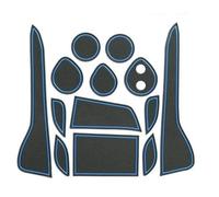 Tapis De Rainure Porte Antidérapant Et Anti-poussière pour Intérieur Voiture Coussinet Tasse d'eau pour C-HR CHR 2016-2021 Accessoires Automobiles(Blu)