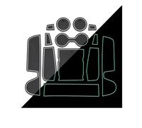 Tapis De Rainure Porte Voiture Antidérapant Tampons en Caoutchouc Accessoires Automobiles Autocollants pour Mazda 3 BP pour Axela 2019 - 2022(Wit)