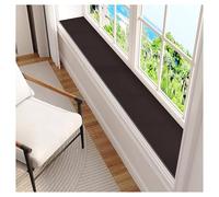 Tapis de rebord de fenêtre en terre de diatomées, couverture étroite anti-poussière avec support antidérapant for couloir, chambre à coucher, maison(Nero,15x290cm)