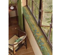 Tapis de Rebord de Fenêtre Protecteur de Matelas d'Appui Fenêtre Vert, Tapis en Terre Diatomée Absorbant pour Zone Plantes Pot et Salle Bain, Couverture Étroite Séchage Rapide(100x14cm/39x6in)