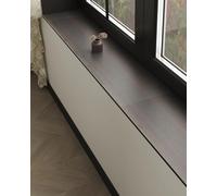 Tapis de Rebord de Fenêtre Tapis d'Appui de Fenêtre en Terre Diatomée, Coussin Intérieur avec Motif Bois Brun, Housse Rebord Balcony Anti-Poussière Remplaçant Transat(60x16cm/24x6in)