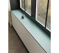 Tapis de Rebord de Fenêtre Tapis de Protection Absorbant Bleu pour Baie Vitrée, Revêtement Rebord Fenêtre en Terre Diatomées pour Plantes Pot ou Salle Bain(44x8in/1118x203mm)